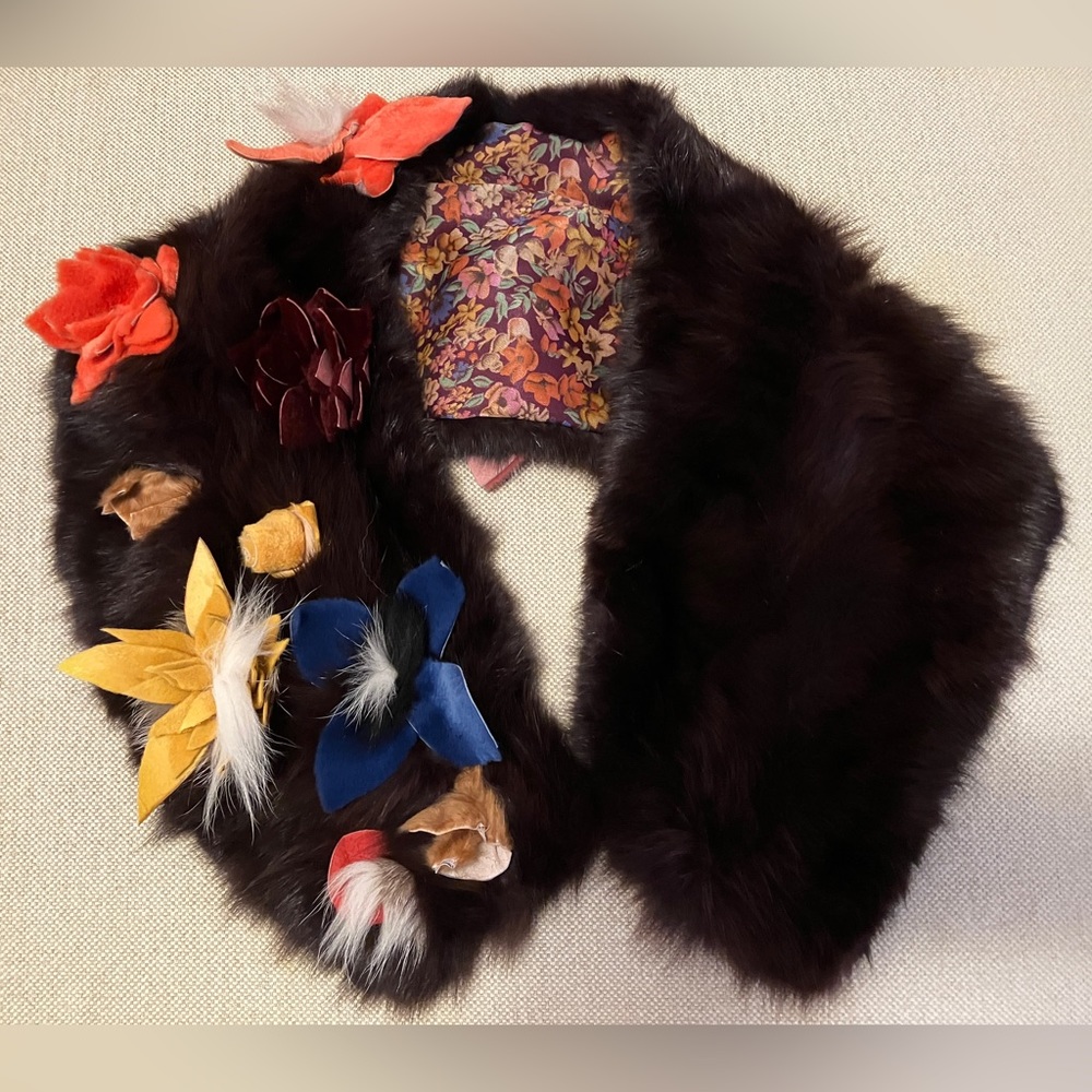 Vintage sample sable fur collar